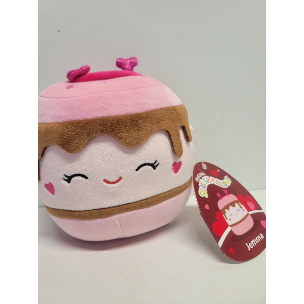 Squishmallows Jemma the Macaron 5 Inch‎ Pink Brown Dessert Plush S5 #2650 NWT